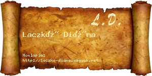 Laczkó Diána névjegykártya