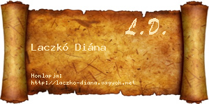 Laczkó Diána névjegykártya